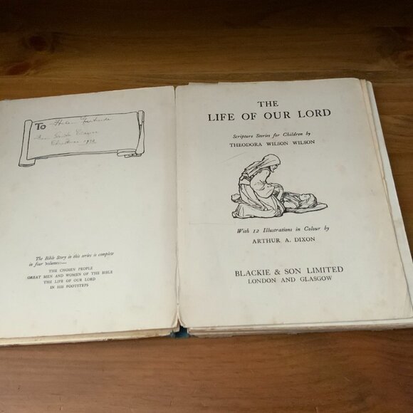 VINTAGE BOOK - 1932 - THE LIFE OF OUR LORD - SCRIPTURE STORIES FOR CHILDREN - Picture 4 of 12